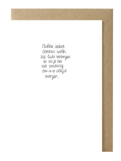 Kaart Bij Mar & Papette - Wolk