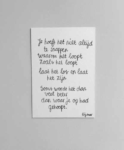 Laat het los