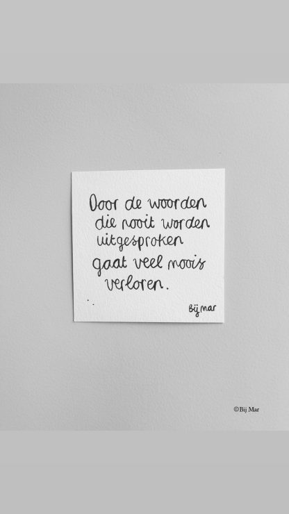 Onuitgesproken woorden
