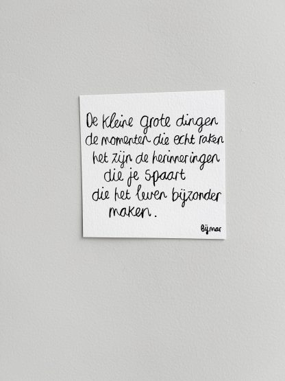 Kleine grote dingen