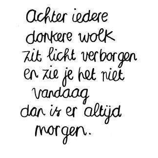 Achter iedere wolk