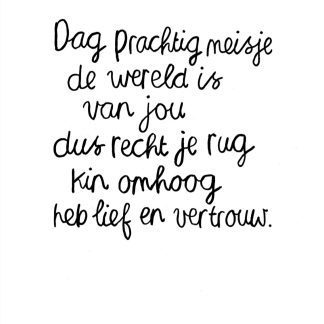Dag prachtig meisje