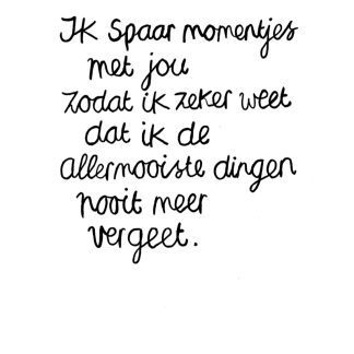 Ik spaar momentjes