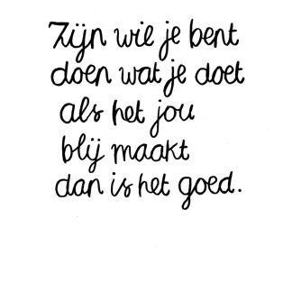 Zijn wie je bent