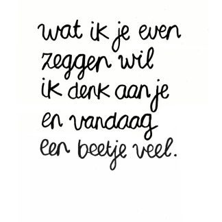Ik denk aan je